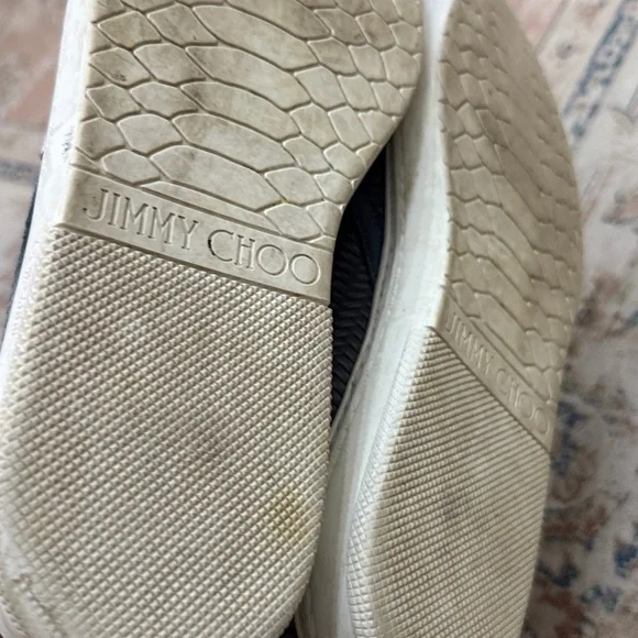 Jimmy Choo Dark Gray Slip-On Loafers Shop Jimmy Choo Gray Plastic Slip-On Loafers on Sale at  main image 4